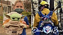 Menino presenteia bombeiros que lutam contra incêndios em seu estado com Baby Yoda fofinho. (Foto: Facebook/Baby yoda fights fires)