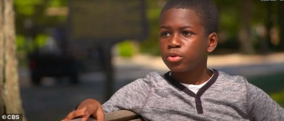 Caleb Anderson, o menino de 12 anos. (Foto: (Foto: Reprodução/CBS This Morning))