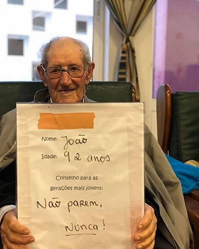 João, 92 anos: “Não parem, nunca!.