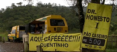 O trailer funciona na BR-470, no Vale do Itajaí, em Santa Catarina.