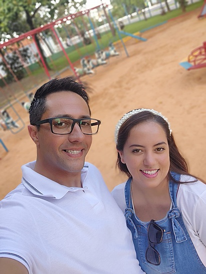 O casal Janaína Cavalcante e Samuel Cruz Da Silva.
