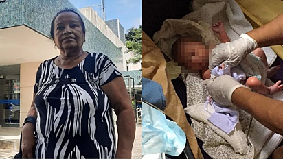 Mulher resgata recém-nascida que encontrou em contêiner de lixo na Bahia.