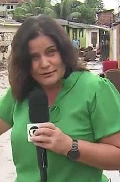 A jornalista Bianka Carvalho.
