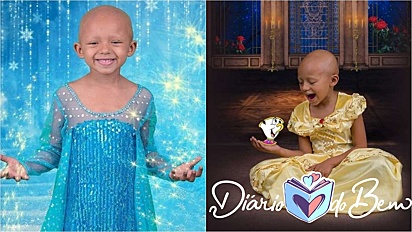 Menina de 5 anos que trata câncer renal ganha sessão de fotos lindíssimas fantasiada com personagens da Disney. (Foto: Ashley Richer Photography)
