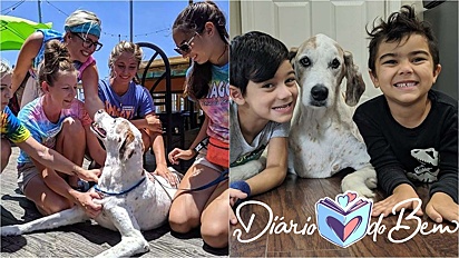 Família proporciona um fim de semana incrível para o seu cachorro diagnosticado com câncer terminal. (Foto: Arquivo Pessoal/Stephen Rampersad).